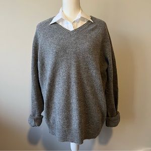 J. Crew 100% Lambswool V-Neck Sweater